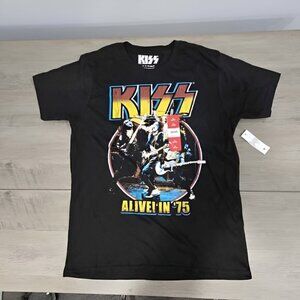 New: Medium 38/40 KISS, Men's Graphic Crew Neck T-Shirt